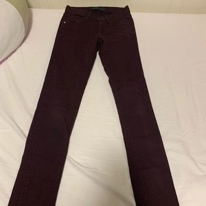 Juicy couture burgundy skinny size 24